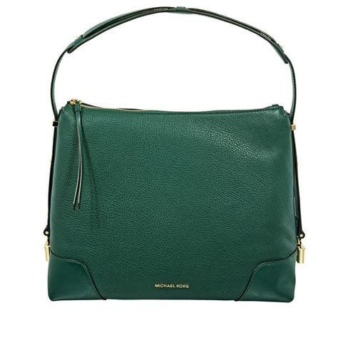 Crosby Large Pebbled Leather Shoulder Bag .